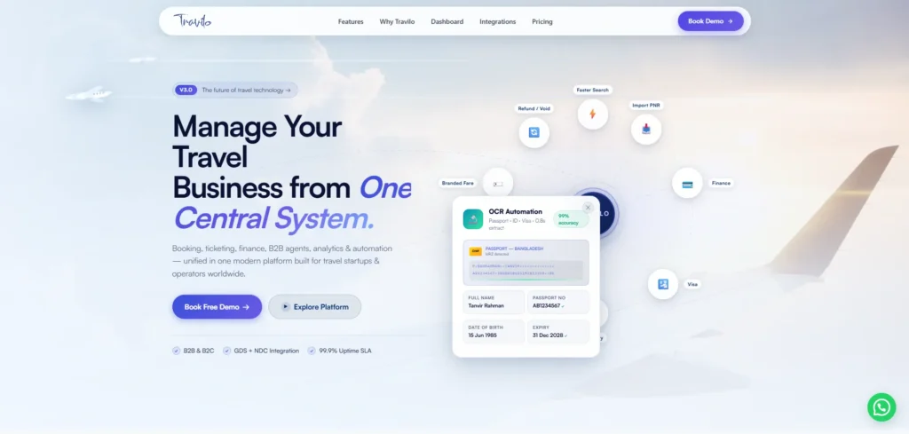Top Travel Booking Software Travilo